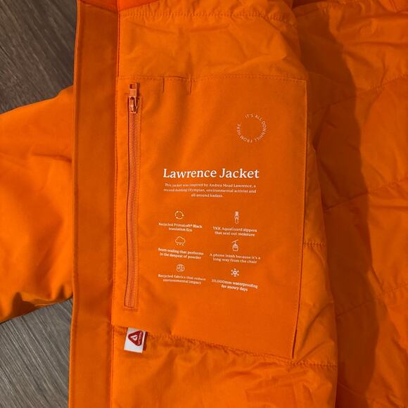 NWT Halfdays Lawrence Jacket Flame Women’s Large winter insulated waterproof ski - Picture 9 of 12